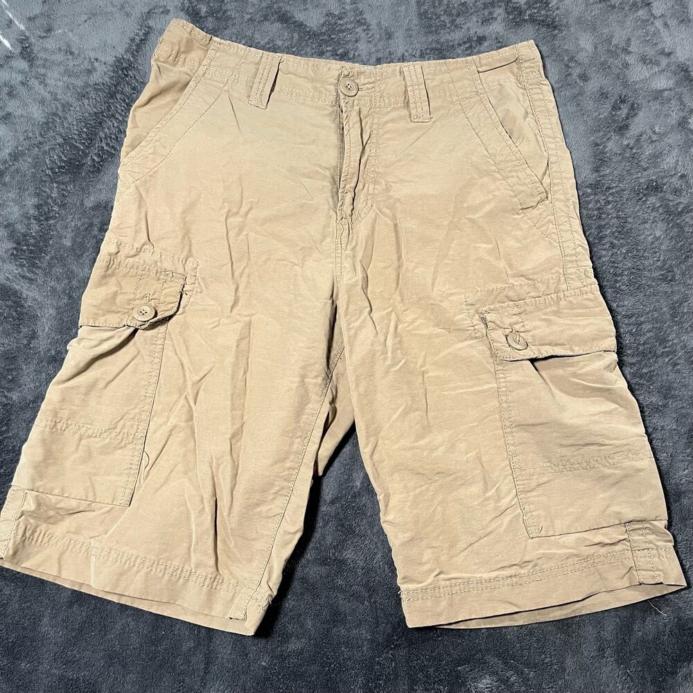 Urban Pipeline Cargo Shorts Mens 32 Tan Classic Length Outdoor Utility Y2K